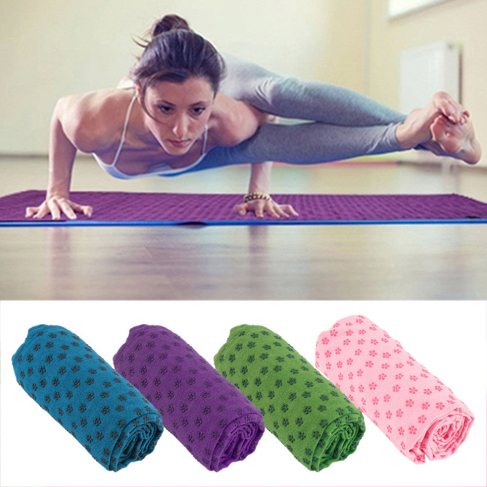 Soft Travel Sport Fitness Exercise Yoga Pilates Mat Cover Towel Blanket Free Shipping