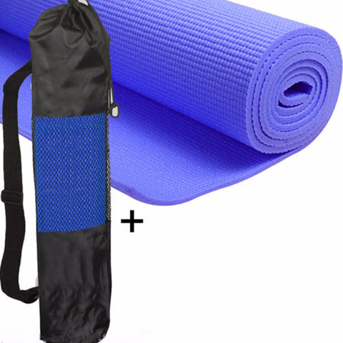 3mm Multicolor Non Slip PVC Exercise Yoga Mats Gym Fitness Pilates Physio lose weight Exercise Traning Mat Pad With Carrying Bag