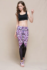 2016 Women Lady Activewear Legging Winter light purple Pants  Autumn High Waist Legging Soft jeggins