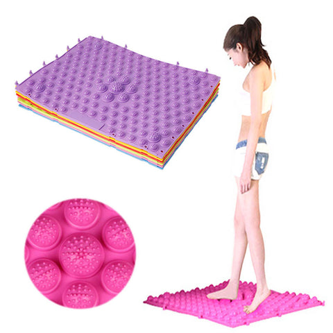 New 6 Colors Pebble Toe Pressure Plate Foot Massage Pad Cover Yoga Shiatsu Mat 40*29cm Hot