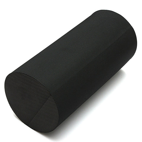 New 12"x6" BLACK High Density Foam Roller Extra Firm for YOGA PILATES THERAPY Smooth