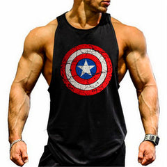 Gyms Tank Top Men Blank Bodybuilding Clothing Stringer Singlets Fitness Men Golds Shark Sleeveless Vest Cotton Blusa Masculina