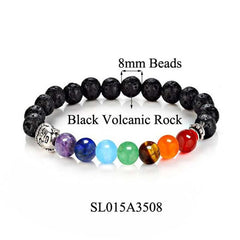 8 Colors 2016 7 Chakra Healing Balance Buddha Beads Bracelets Bangles Charm Natural Stone Bracelet Yoga Jewelry Men Women Gift