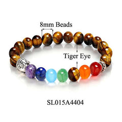 8 Colors 2016 7 Chakra Healing Balance Buddha Beads Bracelets Bangles Charm Natural Stone Bracelet Yoga Jewelry Men Women Gift