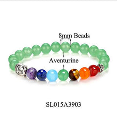 8 Colors 2016 7 Chakra Healing Balance Buddha Beads Bracelets Bangles Charm Natural Stone Bracelet Yoga Jewelry Men Women Gift