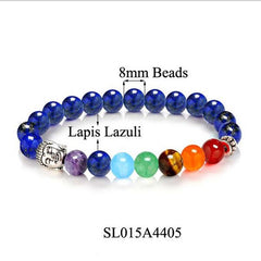8 Colors 2016 7 Chakra Healing Balance Buddha Beads Bracelets Bangles Charm Natural Stone Bracelet Yoga Jewelry Men Women Gift