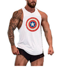 Gyms Tank Top Men Blank Bodybuilding Clothing Stringer Singlets Fitness Men Golds Shark Sleeveless Vest Cotton Blusa Masculina