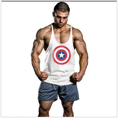 Gyms Tank Top Men Blank Bodybuilding Clothing Stringer Singlets Fitness Men Golds Shark Sleeveless Vest Cotton Blusa Masculina