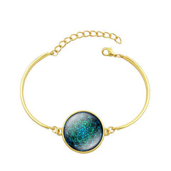 Mandala Flower of Life Charm Bracelet Om Yoga Chakra Glass Round Dome DIY Jewelry Silver Bracelets for Women Pulseras Hombre