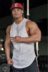 Gyms Clothing Fitness Men Tank Top with hooded Mens Bodybuilding Stringers Tank Tops Sporting Singlet Workout Sleeveless Shirt
