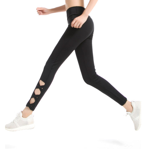 2017 Lady Black Fitness Legging Spliced Autumn Winter Trousers Activewear Legging for Women 1212 American Original Order