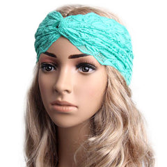 2017 Gym fitness Lace Headbands For Women Winter Sports Headband Head Wrap Wide Yoga Hairband Head band Hair Accessories JAN13YP