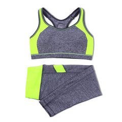 B.BANG Women Sport Yoga Sets for Running Gym Sportswear Sports Top Gym Push Up Bras Elastic Capris Fitness Tights Suit for Woman