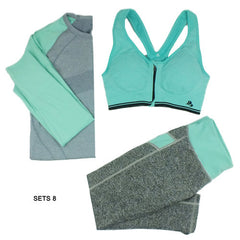 B.BANG 2017 Women Sport Yoga Set for Running Gym Sportswear Suit for Female Elastic Waist Yoga Suits Fitness Workout Clothing