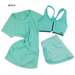 B.BANG 2017 Women Sport Yoga Set for Running Gym Sportswear Suit for Female Elastic Waist Yoga Suits Fitness Workout Clothing