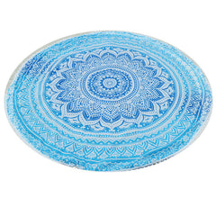 Blue Printed Yoga Towels