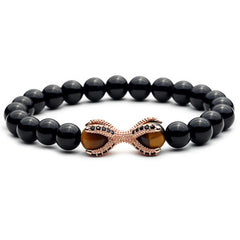 Mcllroy DIY Strand Bracelets Beads 8mm Matte Stone Beads Balance Paw Bracelete Feminino Yoga Reiki Prayer Bead