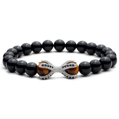 Mcllroy DIY Strand Bracelets Beads 8mm Matte Stone Beads Balance Paw Bracelete Feminino Yoga Reiki Prayer Bead