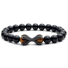 Mcllroy DIY Strand Bracelets Beads 8mm Matte Stone Beads Balance Paw Bracelete Feminino Yoga Reiki Prayer Bead