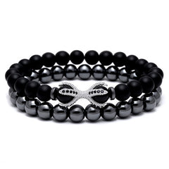 Mcllroy DIY Strand Bracelets Beads 8mm Matte Stone Beads Balance Paw Bracelete Feminino Yoga Reiki Prayer Bead