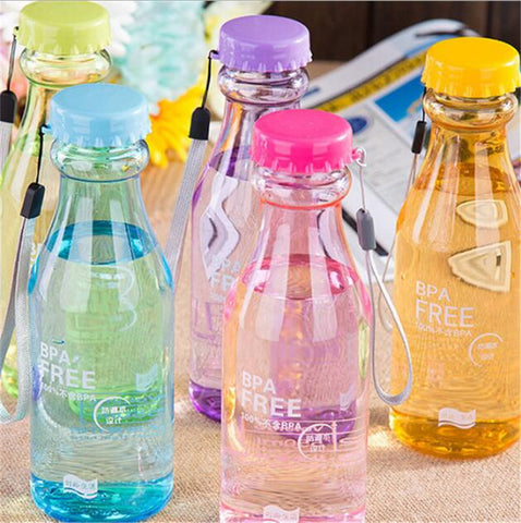 Portable 550mL BPA Free Leakproof Unbreakable Travel My Drink Water Bottle Yoga  Running Camping Outdoor Biking Sport