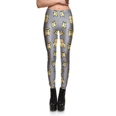 Women Leggings 2017 Colorful Candy Pants 3D Print High Waist Leggins Activewear Casual Women's Legging