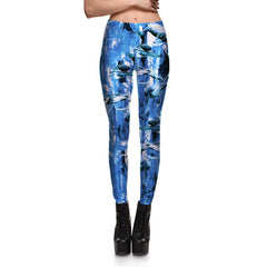 Women Leggings 2017 Colorful Candy Pants 3D Print High Waist Leggins Activewear Casual Women's Legging