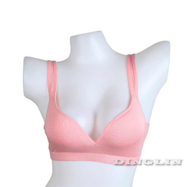 GZDL Sexy Bra Stylish Lady Cotton Seamless Fitness Slim Bra Tops Brassiere Women's Fashion Activewear Racerback 70-85 A-D 5056