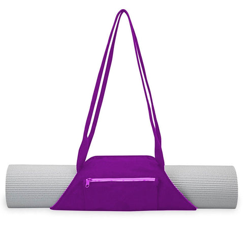 Canvas Yoga Mat Carrier Bag with Multi-Functional Storage Pockets Backpack Shoulder Sport Bags B2Cshop