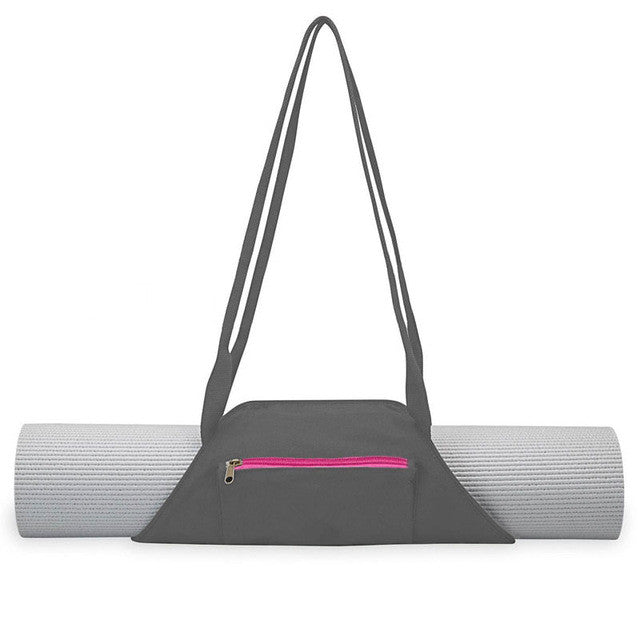 Canvas Yoga Mat Carrier Bag with Multi-Functional Storage Pockets Backpack Shoulder Sport Bags B2Cshop