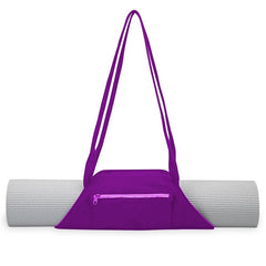 Canvas Yoga Mat Carrier Bag with Multi-Functional Storage Pockets Backpack Shoulder Sport Bags B2Cshop