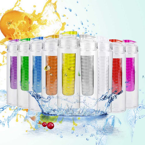 800ml 9 Colors Cycling Sport Fruit Infusing Infuser Water Lemon Bottle Eco-Friendly Lemon Juice Bicycle Bottle With Lid