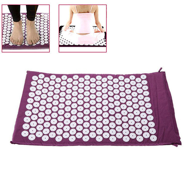 Massage Cushion Acupressure Mat Relieve Stress Pain Acupuncture Spike Yoga Mat with Pillow/ Without Pillow HB88