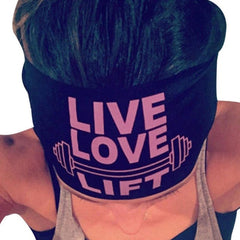 Hair Accessories For Women/Men Letter Sports Yoga Sweatband Gym Stretch Headband Hair Band Hair Decoration