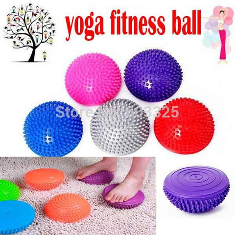 Yoga Half Ball Physical Fitness Appliance Exercise balance Ball point massage stepping stones bosu balance pods GYM YoGa Pilates