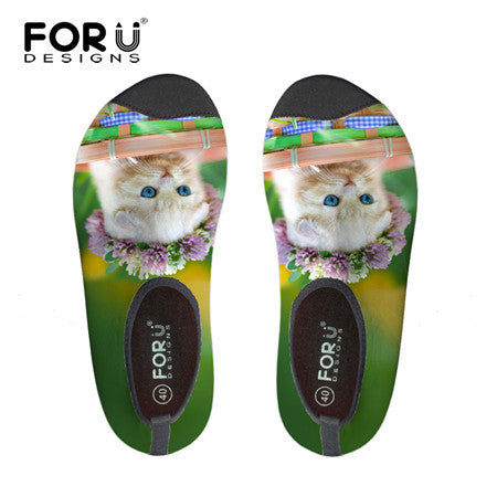 FORUDESIGNS Adult Slip Neoprene 3D Cute Cats Prints Women Surf Aqua Beach Water Socks Shoes Yoga Swim Diving Water Shoes Female
