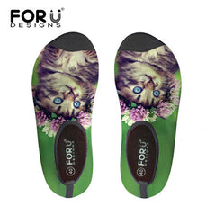 FORUDESIGNS Adult Slip Neoprene 3D Cute Cats Prints Women Surf Aqua Beach Water Socks Shoes Yoga Swim Diving Water Shoes Female