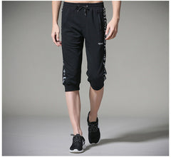 Ahkuci 2017 Summer Men Sporting Shorts Fashion Brand Elastic Drawstring Short Pant Black Cotton Fitness Wear Spodenki Trousers