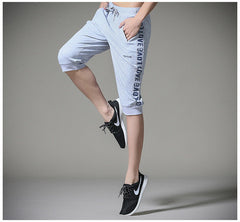 Ahkuci 2017 Summer Men Sporting Shorts Fashion Brand Elastic Drawstring Short Pant Black Cotton Fitness Wear Spodenki Trousers