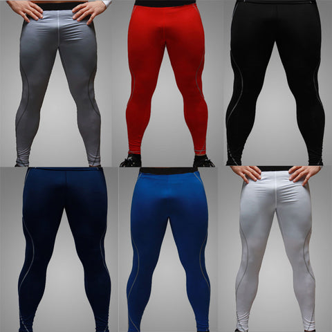 men slim fitness leggings wear compress pants high strech mallas mujer free shipping