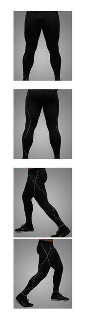 men slim fitness leggings wear compress pants high strech mallas mujer free shipping