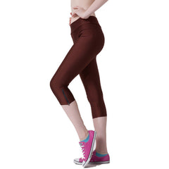 Women Sexy Zipper Leggings Fitness Capri Pants Candy Leggins Slim Women's Fashion Workout Trousers Quick-dry Activewear SLgs9047