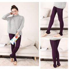8 Colors Autumn And Winter Women's Warm Leggings Fashion Plus Thick Polyester Warm Seamlessly Activewear Leggings