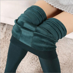 8 Colors Autumn And Winter Women's Warm Leggings Fashion Plus Thick Polyester Warm Seamlessly Activewear Leggings