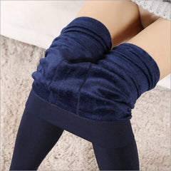 8 Colors Autumn And Winter Women's Warm Leggings Fashion Plus Thick Polyester Warm Seamlessly Activewear Leggings