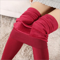 8 Colors Autumn And Winter Women's Warm Leggings Fashion Plus Thick Polyester Warm Seamlessly Activewear Leggings