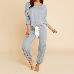 Women's Fashion Activewear Sweatshirt Harem Pants  Two-piece Track Suit
