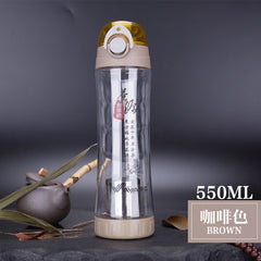 new bpa unbreakable portable sports water bottle travel bottles frosted leak proof plastic drinkware for yoga running camping
