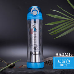 new bpa unbreakable portable sports water bottle travel bottles frosted leak proof plastic drinkware for yoga running camping