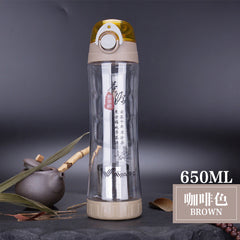 new bpa unbreakable portable sports water bottle travel bottles frosted leak proof plastic drinkware for yoga running camping